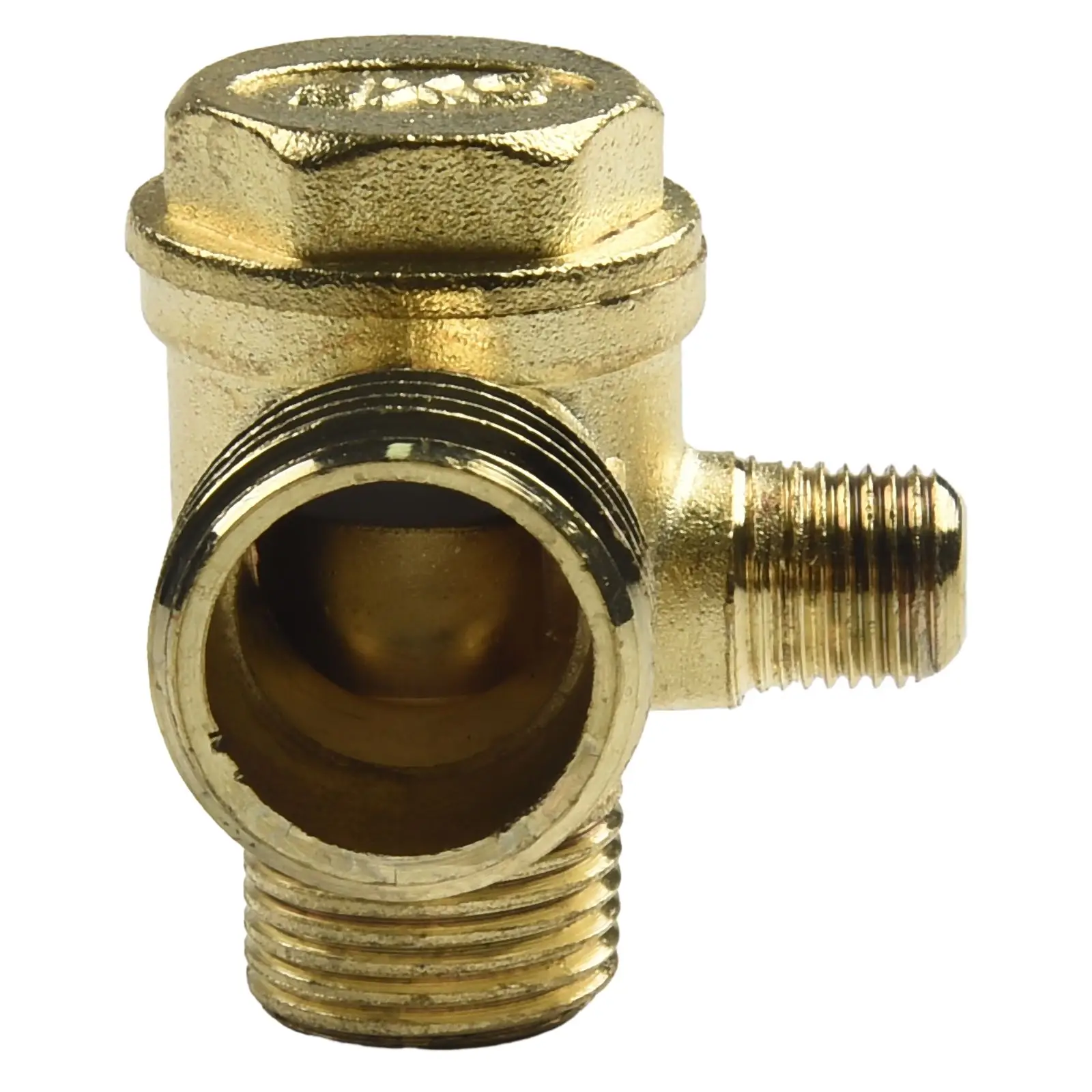 200mm Exhaust Tube With 3-Port Zinc Alloy Check Valve For Air Compressor Parts Pipe Line Hose Pneumatic Tube For Compressor