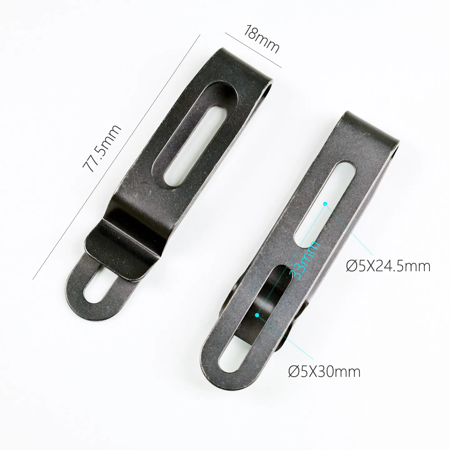 Kydex Waist Belt Clip Professional 420 Stainless Steel Kydex Sheath Clip with Screws for IWB Holsters Accessories Scabbard