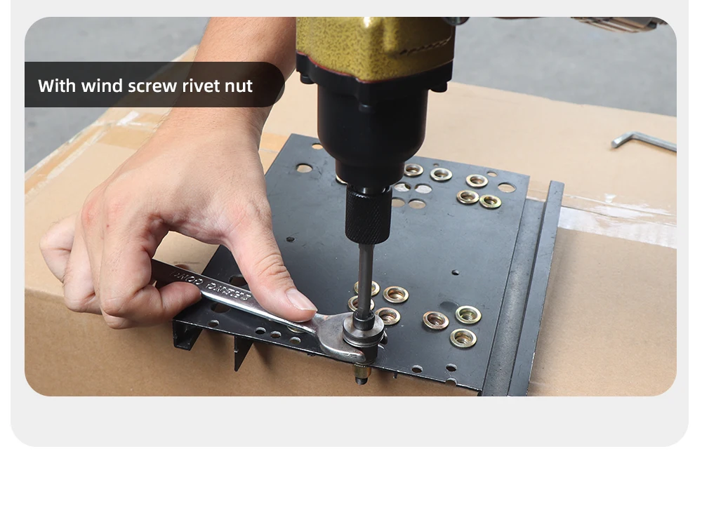 21pcs Hand Rivet Nut Head Set Rivet nut tool Manual Riveter Rivnut Tool Accessory for Nuts M3 M4 M5 M6 M8 M10 M12 Simple install