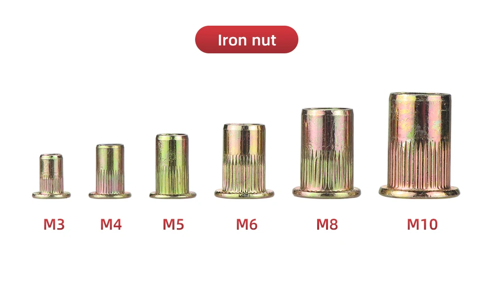 21pcs Hand Rivet Nut Head Set Rivet nut tool Manual Riveter Rivnut Tool Accessory for Nuts M3 M4 M5 M6 M8 M10 M12 Simple install