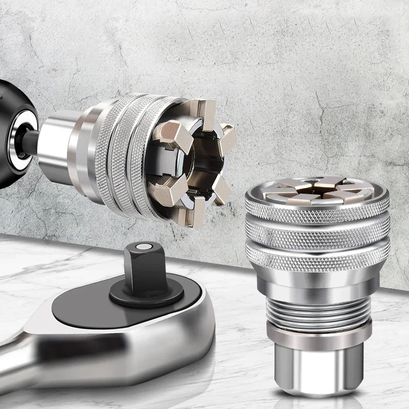 Adjustable Universal Socket Wrench, 10-19mm Adjustable Drive Socket Wrench Sleeve, 3/8" Drive Manual Socket Wrench