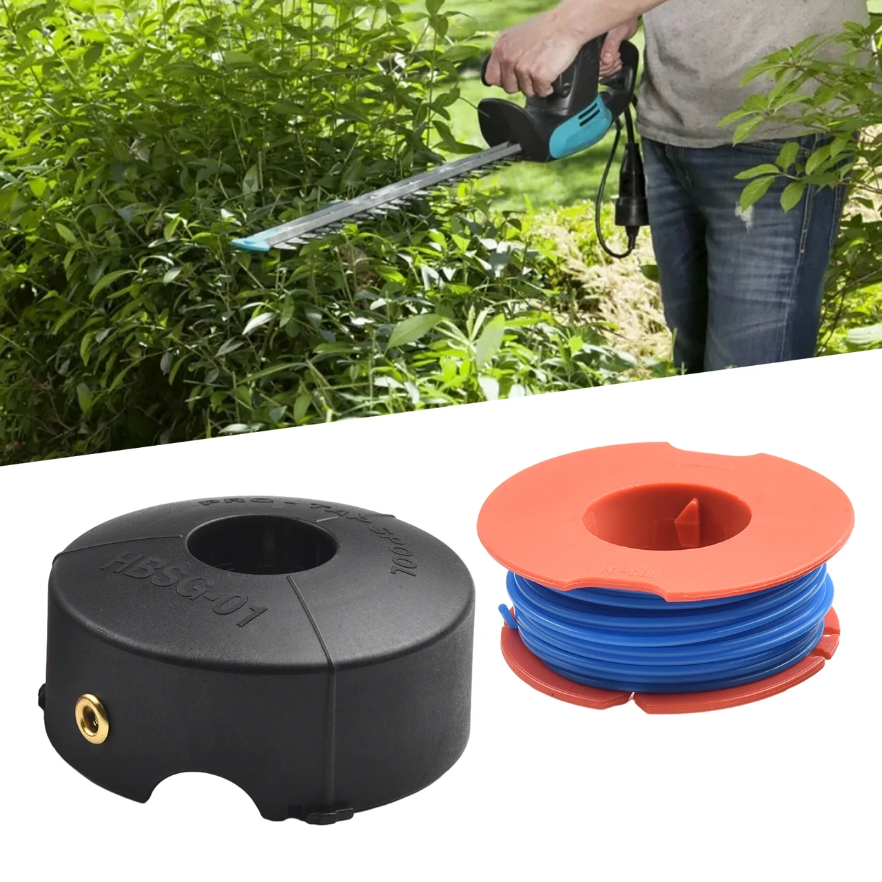1pcs Spool Lines 1pcs Spool Cover Cap Head For Bosch Pro Tap Art 23 26 30 Combitrim Easytrim Protap Trimmer Garden Tool Parts
