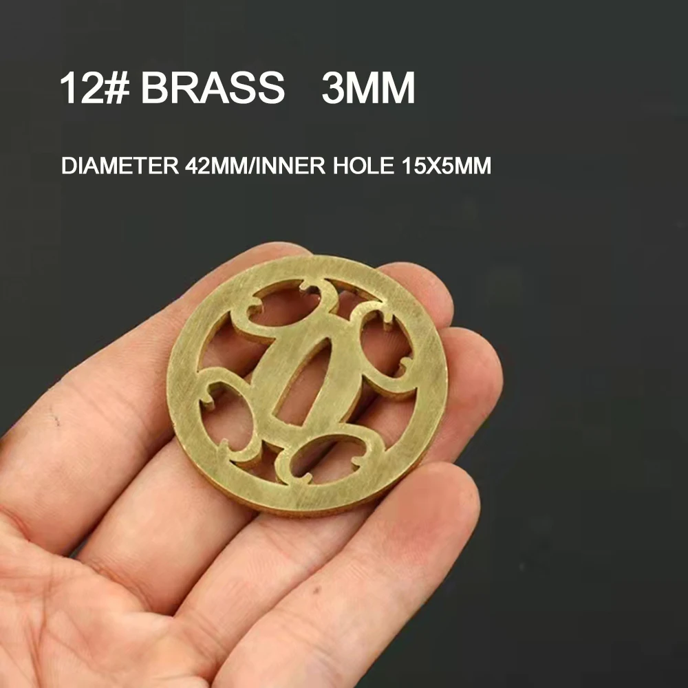 Knife Guard Bolster Pommel, Brass Stainless Steel DIY Knife Handle Fittings, Hand Guard Blanks, Fixed Blade Knife Making Parts