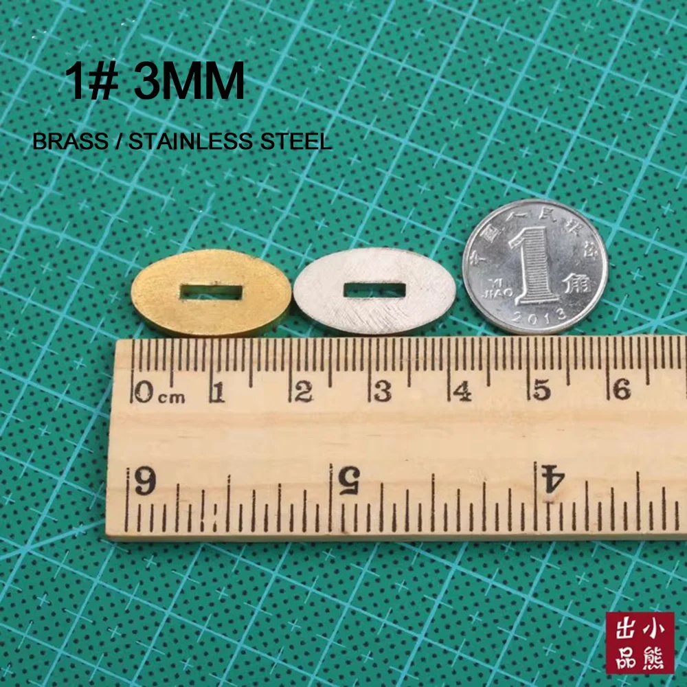 Knife Guard Bolster Pommel, Brass Stainless Steel DIY Knife Handle Fittings, Hand Guard Blanks, Fixed Blade Knife Making Parts