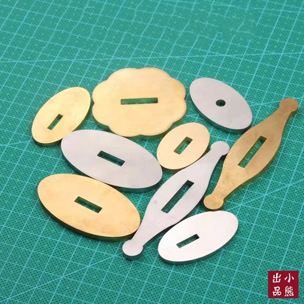 Knife Guard Bolster Pommel, Brass Stainless Steel DIY Knife Handle Fittings, Hand Guard Blanks, Fixed Blade Knife Making Parts