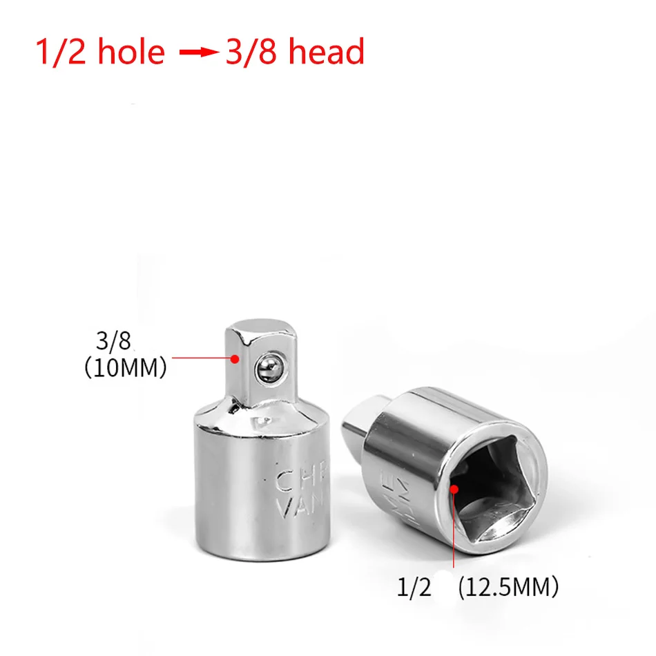 1/4" 3/8" 1/2" Ratchet Wrench Adapter Chrome Vanadium Sleeve Drive Socket Converter Wrench Transform Joint