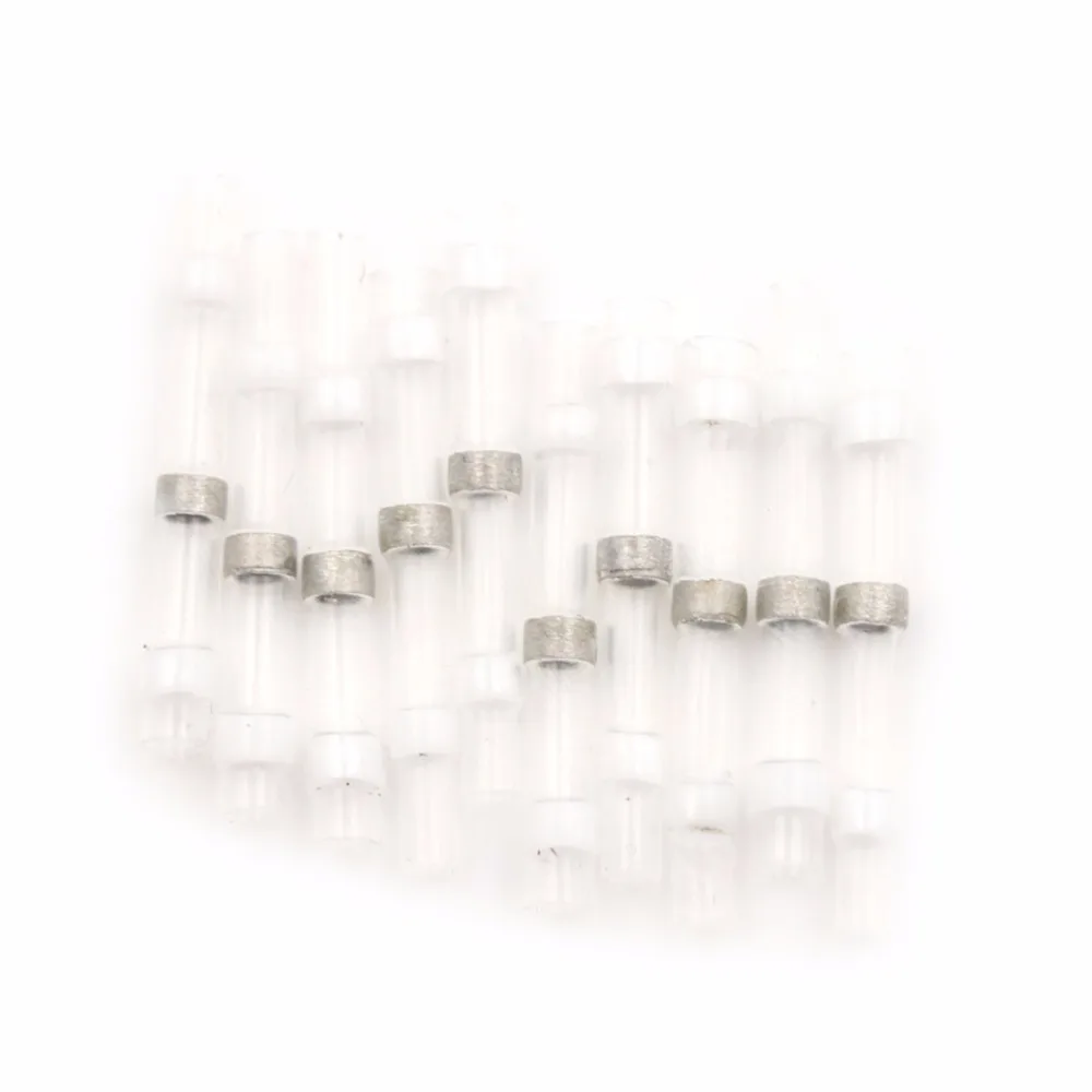 100pcs SST-S11 AWG26-24 Seal Heat Shrink Butt Wire Connectors Terminals 0.25-0.34mm White Solder Sleeve Waterproof