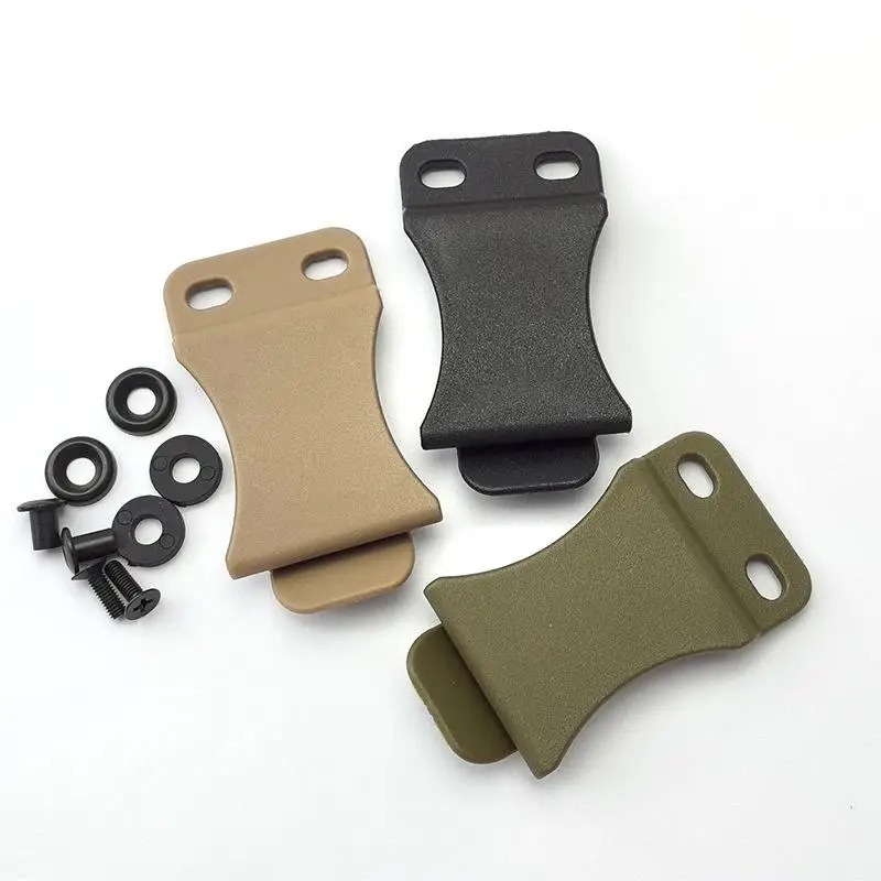 Universal KYDEX EDC Belt Clips Hunting Camping Outdoor Knife Holster Loops Utility Magazine Pouch Clips