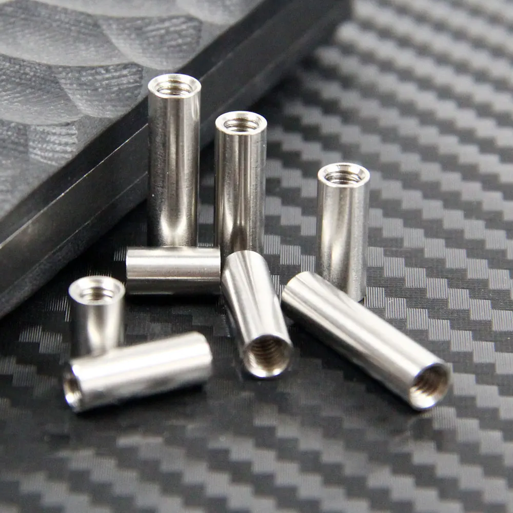 10pcs Stainless Steel Threaded Sleeves Screw Rob Tube 5mm Diameter 9/13/16/20mm Long With M4 Internal Thread Spare Part