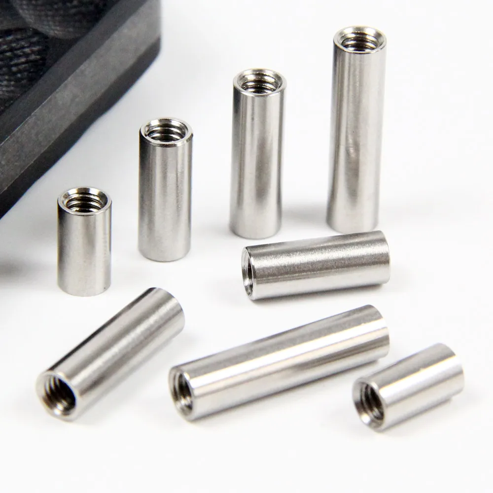 10pcs Stainless Steel Threaded Sleeves Screw Rob Tube 5mm Diameter 9/13/16/20mm Long With M4 Internal Thread Spare Part