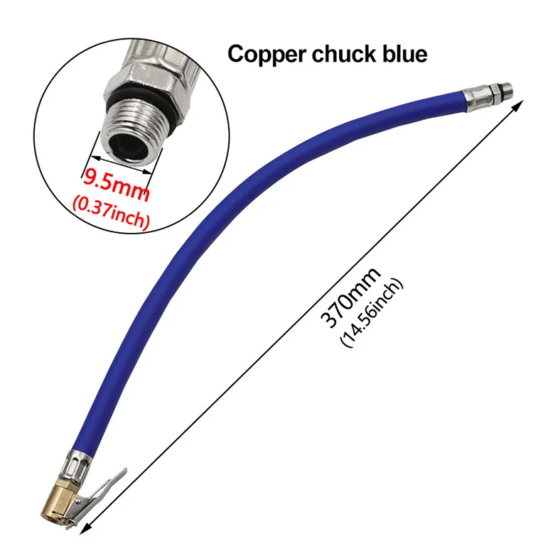 Tire Inflator Hose Inflatable Adapter Twist Tyre Air Pump Extension Tube Connection Locking Air Chuck for Bike Moto 9.5/12.5mm