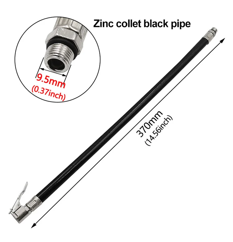 Tire Inflator Hose Inflatable Adapter Twist Tyre Air Pump Extension Tube Connection Locking Air Chuck for Bike Moto 9.5/12.5mm