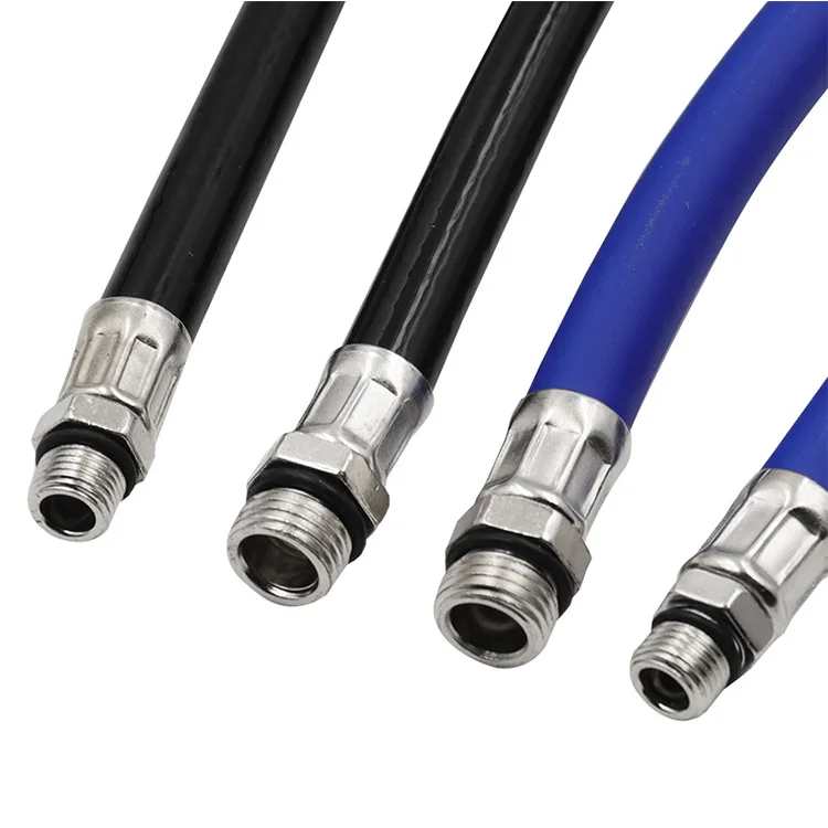 Tire Inflator Hose Inflatable Adapter Twist Tyre Air Pump Extension Tube Connection Locking Air Chuck for Bike Moto 9.5/12.5mm