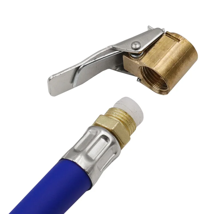 Tire Inflator Hose Inflatable Adapter Twist Tyre Air Pump Extension Tube Connection Locking Air Chuck for Bike Moto 9.5/12.5mm