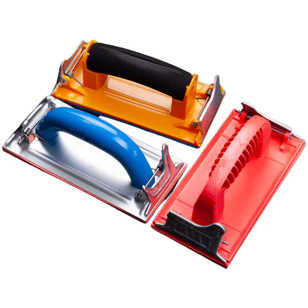 1Pcs Hand Sander Metal Sandpaper Holder Grinding Polish Tool For DIY Woodworking Wall Sand Board Abrasive Tool 180x85x30mm