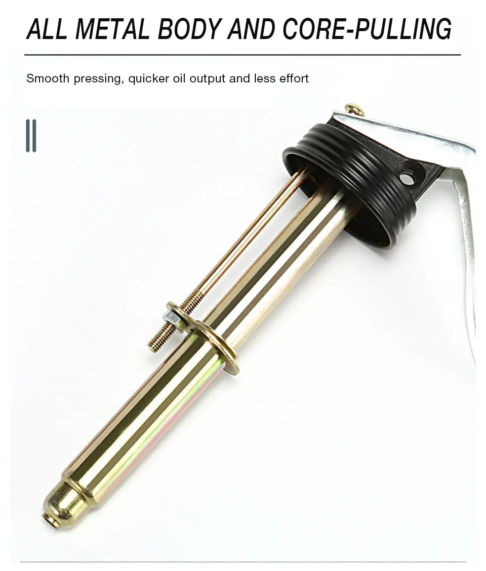Deli Clear Oil Can High Pressure Oiler Grease Gun Extended Sprinkler Plastic Oil Pump Cans Mini Home Injector Can 180-500ml