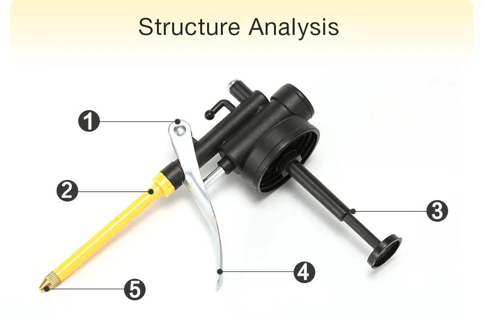 Deli Clear Oil Can High Pressure Oiler Grease Gun Extended Sprinkler Plastic Oil Pump Cans Mini Home Injector Can 180-500ml