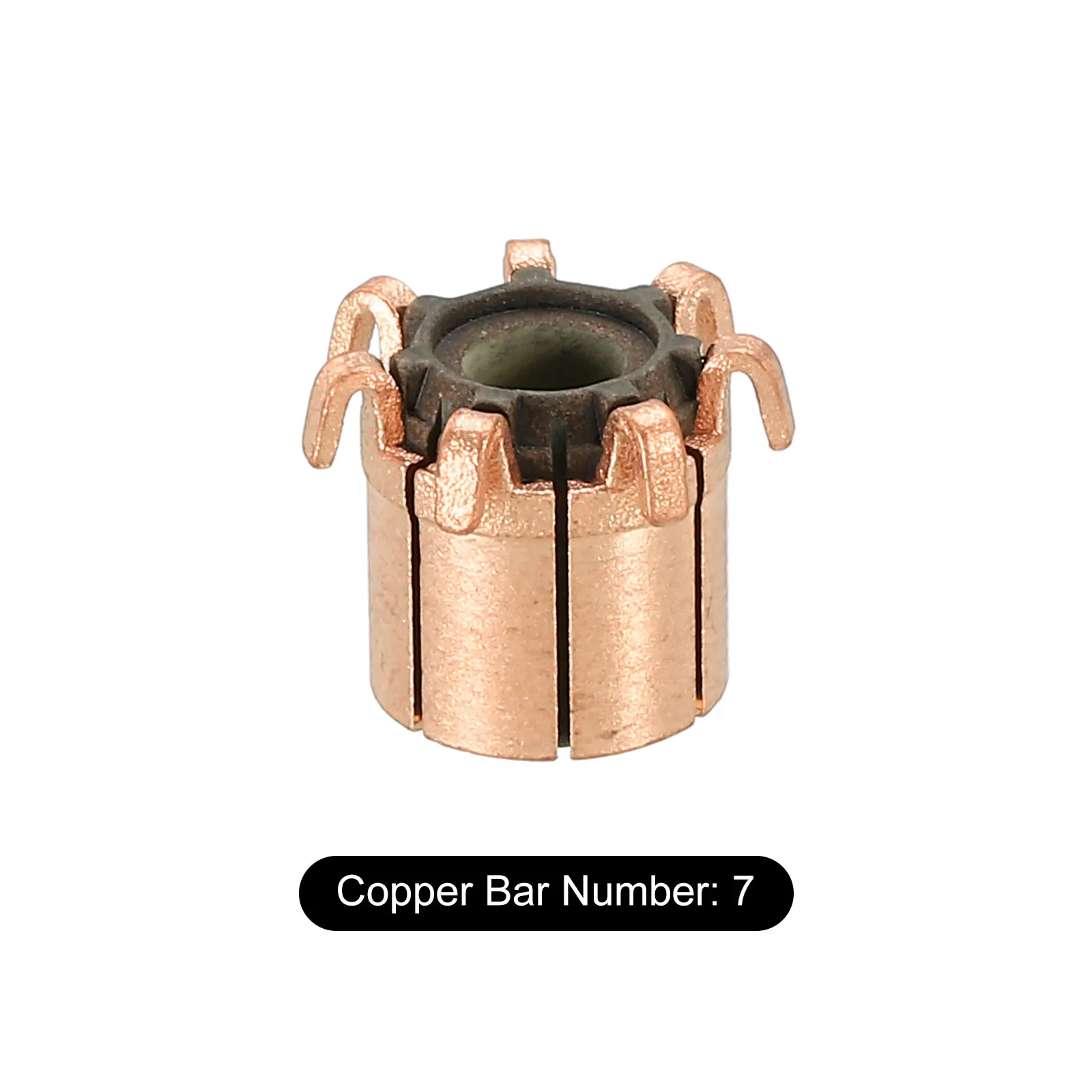 1Pcs Electric Motor Commutator 5x11.3 x12.6mm 7P 3.17x10.5x12.5/4x10.4x12mm 8P 7.96/8x19.2x16mm 12P Teeth Copper for Power Tools