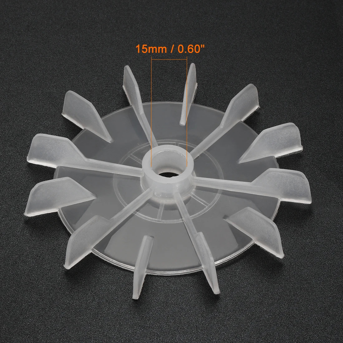 1Pcs 100x12/116x14/120x15/142x18mm Round Shape Bore White Black Plastic 12 Impeller Motor Cooling Fan Vane for Hydraulic Motor