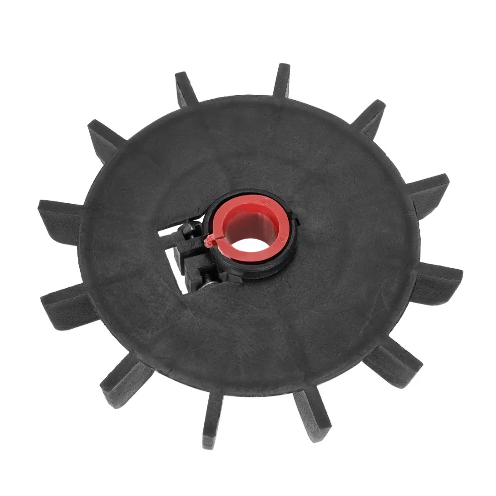 1Pcs 100x12/116x14/120x15/142x18mm Round Shape Bore White Black Plastic 12 Impeller Motor Cooling Fan Vane for Hydraulic Motor