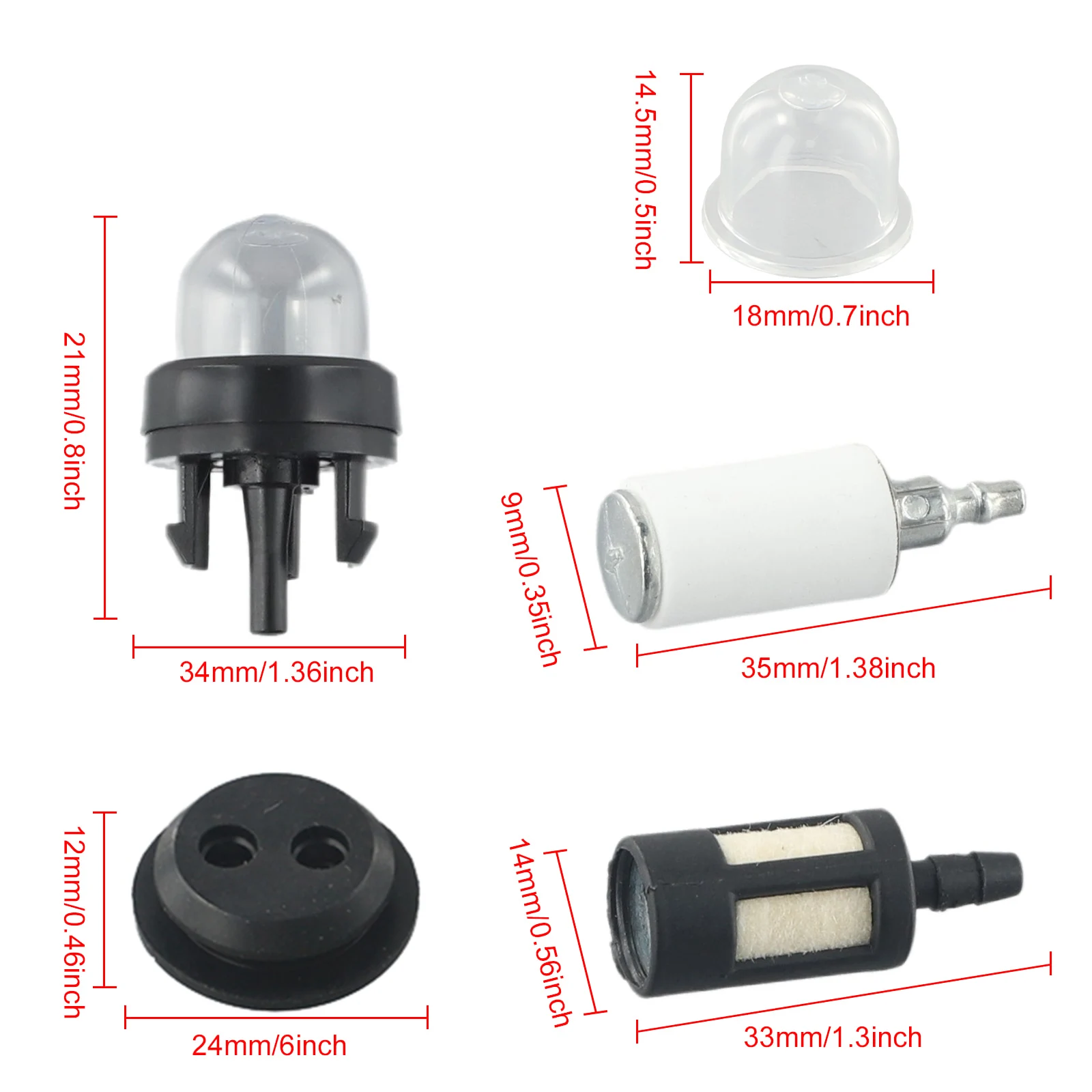 Fuel Line Hose Tube For Primer Bulb Spare Part Blowers Trimmer For McCulloch For Chainsaw Accessories-Part