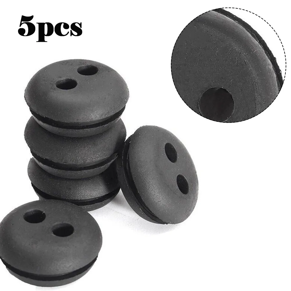 New 5/10pcs Black Rubber Fuel Gas Tank Line Grommet For Home Trimmer Brush Cutters Lawn Mower Garden Tool Accessories For Honda