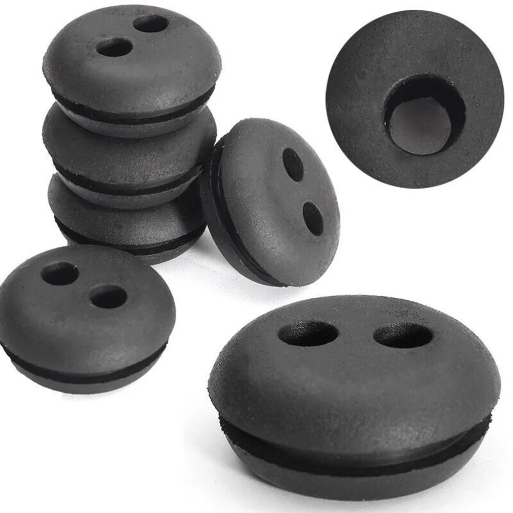 New 5/10pcs Black Rubber Fuel Gas Tank Line Grommet For Home Trimmer Brush Cutters Lawn Mower Garden Tool Accessories For Honda