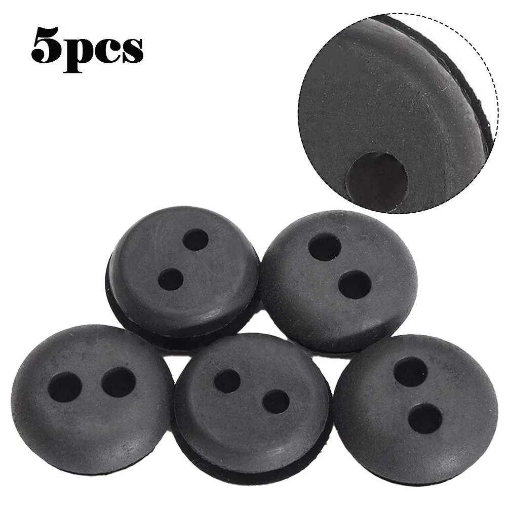 New 5/10pcs Black Rubber Fuel Gas Tank Line Grommet For Home Trimmer Brush Cutters Lawn Mower Garden Tool Accessories For Honda