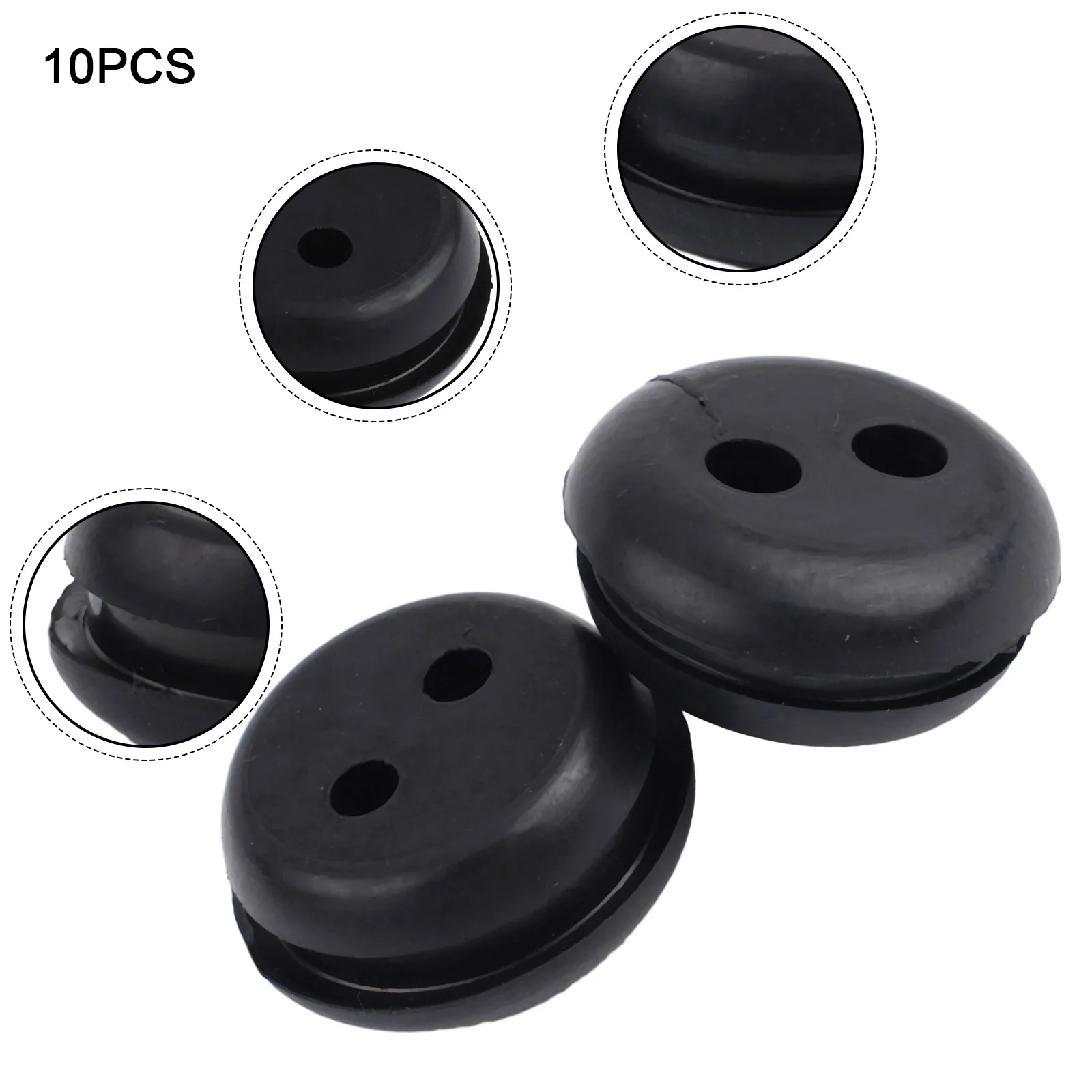 New 5/10pcs Black Rubber Fuel Gas Tank Line Grommet For Home Trimmer Brush Cutters Lawn Mower Garden Tool Accessories For Honda