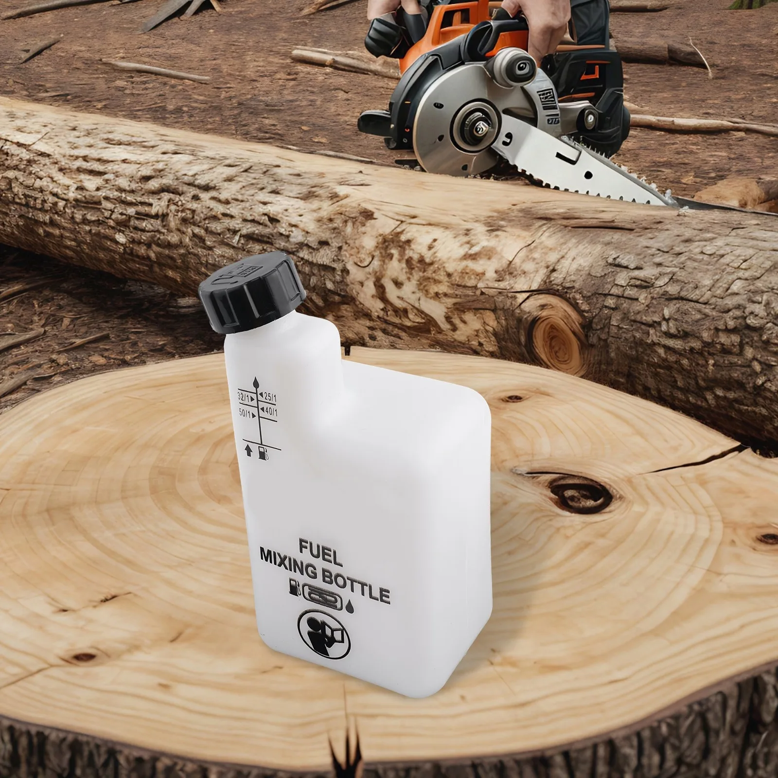 Fuel Fuel Oil Mixing Bottle 1 Liter Bottle Brushcutters Chainsaws Fits For 2 Strokes Engined Fuel Mixing Garden Tool Accessory