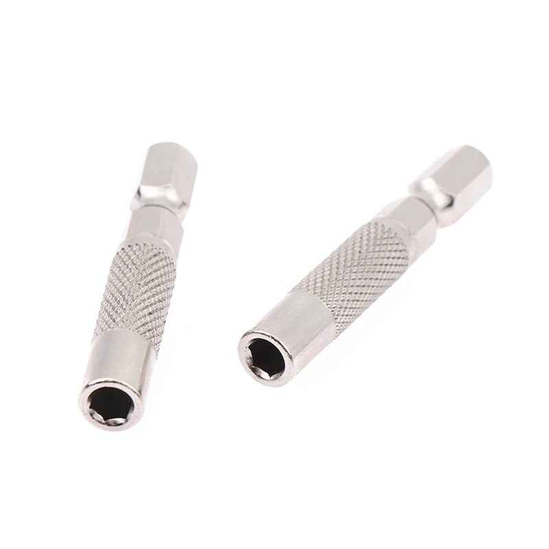 2/4pcs Hex Shank 6.35mm To 4mm Insert Bit Adapter Electric Screwdriver Socket Holder Micro Bit Adapter Magnetic Holder Tool