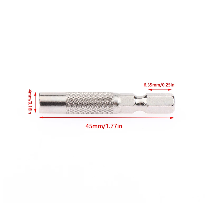 2/4pcs Hex Shank 6.35mm To 4mm Insert Bit Adapter Electric Screwdriver Socket Holder Micro Bit Adapter Magnetic Holder Tool