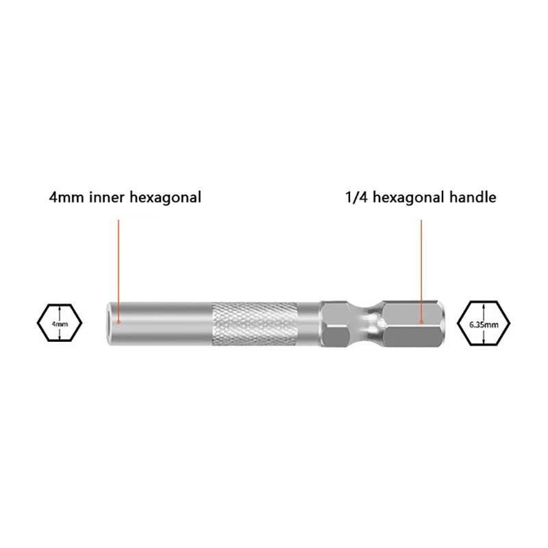 2/4pcs Hex Shank 6.35mm To 4mm Insert Bit Adapter Electric Screwdriver Socket Holder Micro Bit Adapter Magnetic Holder Tool