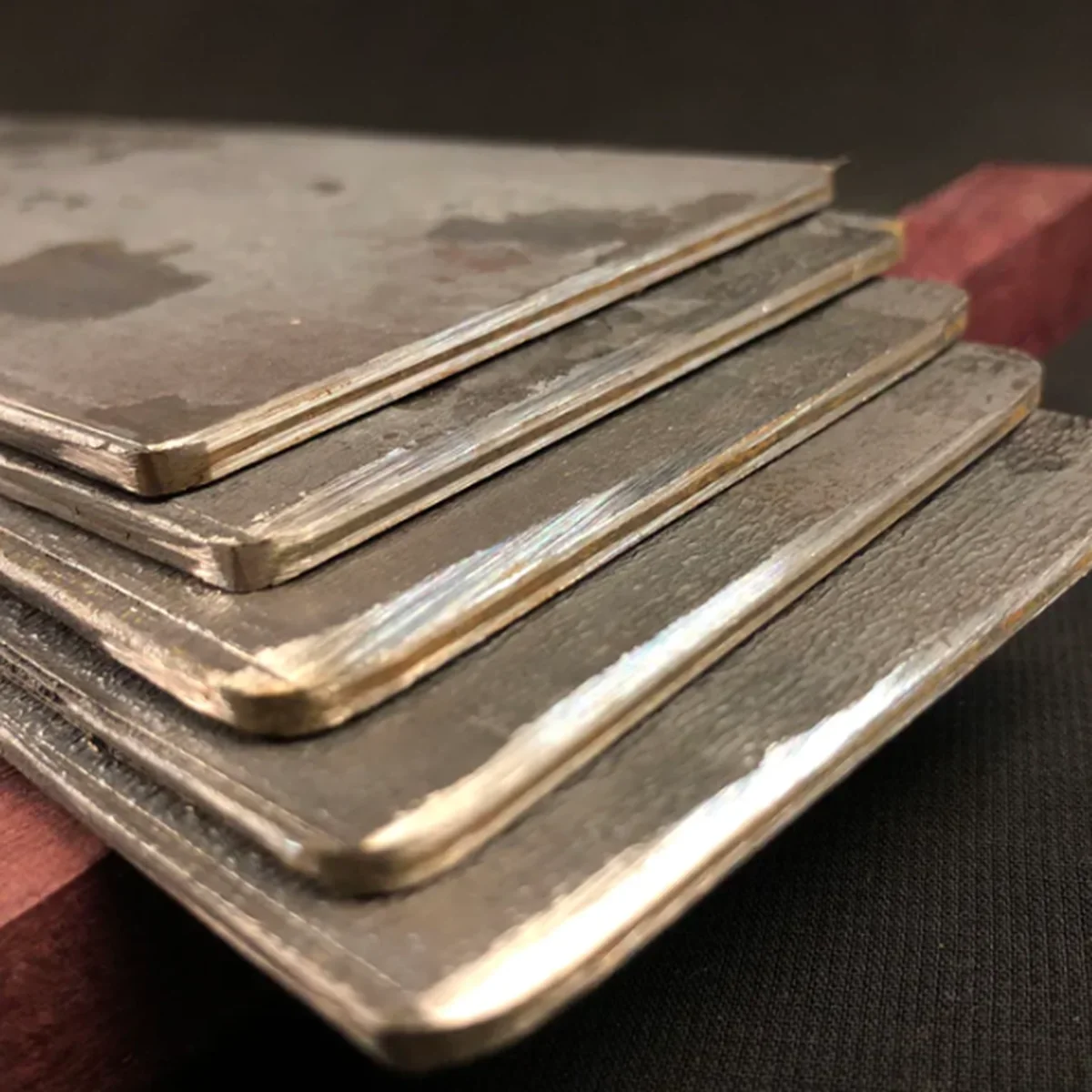 2mm/2.5mm Thick San-Mai Knife Blade Steel Bar Blanks Sandwich Steel 3-Layer Steel Hardened Knife Making Steel Bar