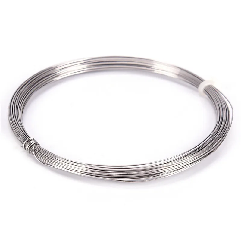 1pc 10M 0.4/0.5/0.6/0.75mm Nichrome Electric Heating Coils Premade Coil Resistance/heating Wire For Atomizer