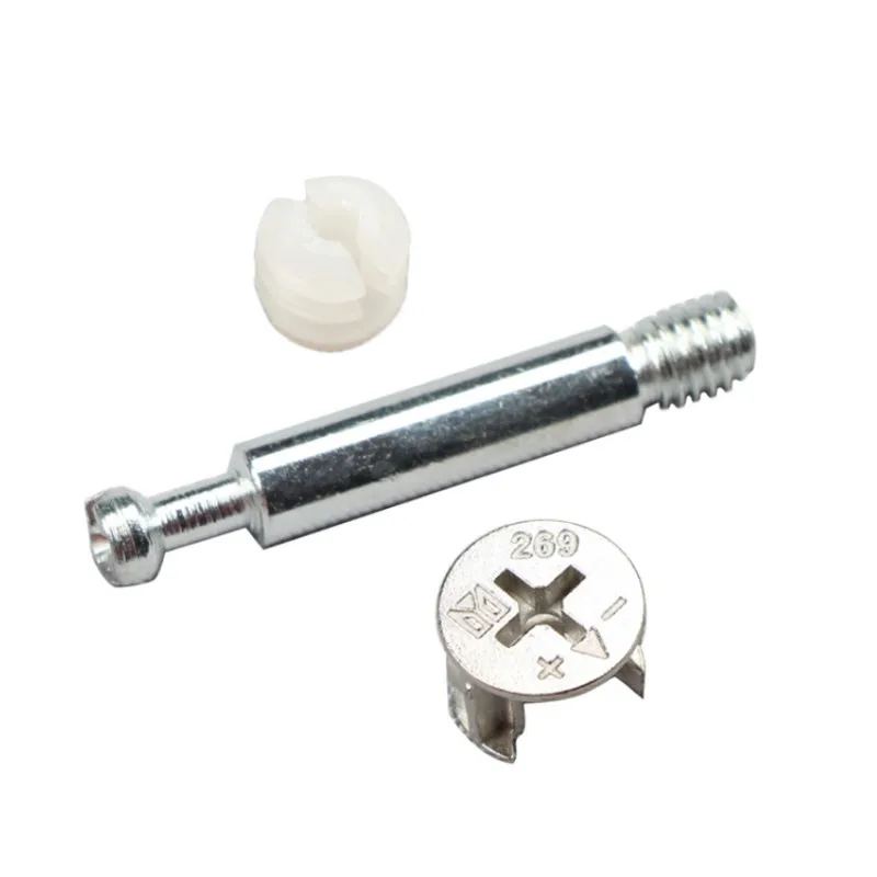 20pcs/lot Three in One Screw Furniture Connector Fixer Eccentric Wheel Nut Connection for Clothes Cabinet Desk Link
