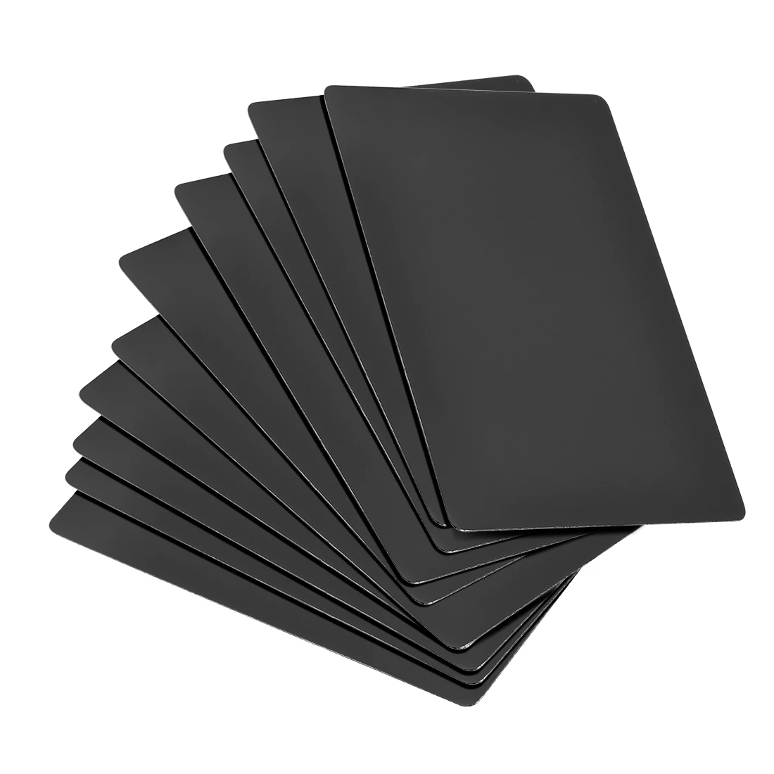 Uxcell 10Pcs Blank Metal Business Card Painted Aluminum Alloy Blanks Card DIY Laser Printing