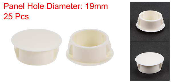 Uxcell 25/50Pcs 6mm 8mm 10mm 13mm 16mm 19mm 20mm 22mm Snap in Locking Hole Tube Flush Type Panel Plugs Hole Plug Black White