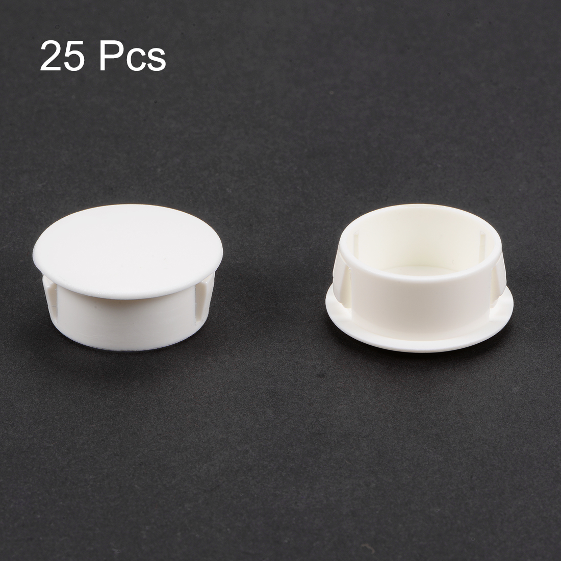 Uxcell 25/50Pcs 6mm 8mm 10mm 13mm 16mm 19mm 20mm 22mm Snap in Locking Hole Tube Flush Type Panel Plugs Hole Plug Black White