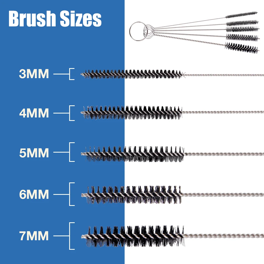11/22Pcs Paint Spray Gun Cleaning Kit,Stainless Steel Cleaning Brush/Cleaning Needle,Home Nylon Cleaning Brush Set,Cleaning Tool