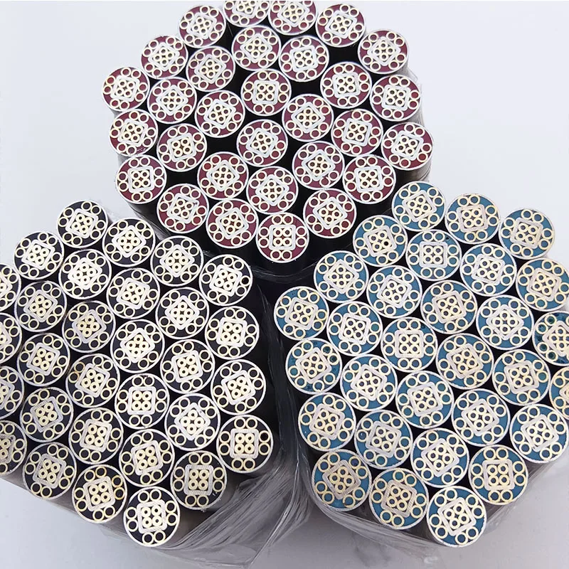 1piece New 8mm Mosaic Pin for Knife Handle Decorative Rivets Colored Resin Filling Mosaics Rivets Nail Steel Tube Length 60mm
