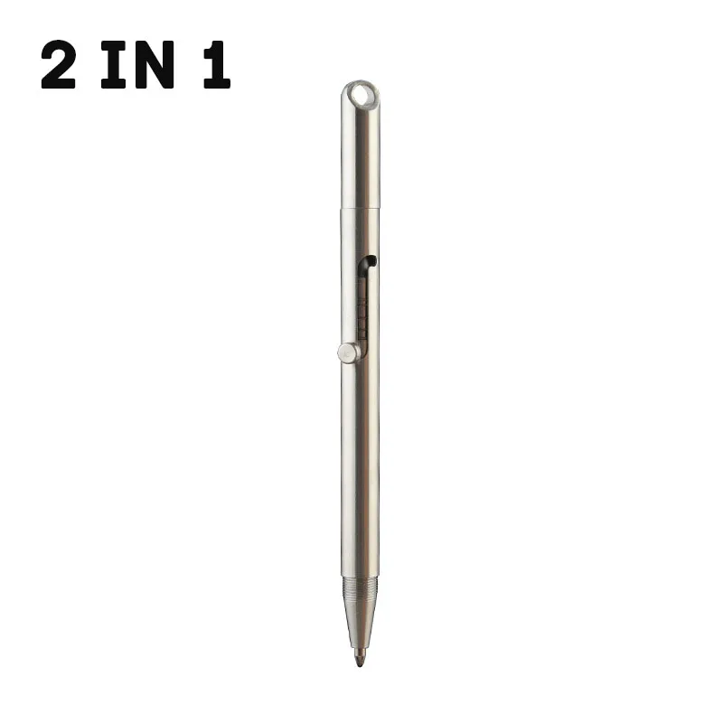 2 IN 1 Bolt Pen Portable Business Signature Pen Harpen-free Pencil Portable Travel Metal Neutral Ballpoint Pen Office Stationery