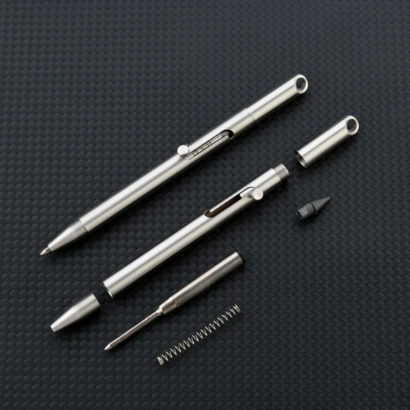 2 IN 1 Bolt Pen Portable Business Signature Pen Harpen-free Pencil Portable Travel Metal Neutral Ballpoint Pen Office Stationery