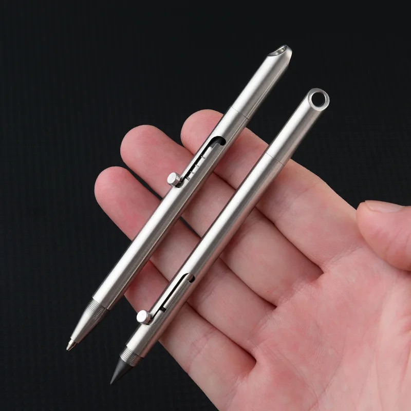 2 IN 1 Bolt Pen Portable Business Signature Pen Harpen-free Pencil Portable Travel Metal Neutral Ballpoint Pen Office Stationery
