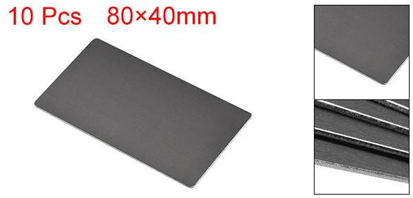 Uxcell 10Pcs Blank Metal Card 100x60x0.8mm Anodized Aluminum Plate for DIY Laser Printing Engraving Blue