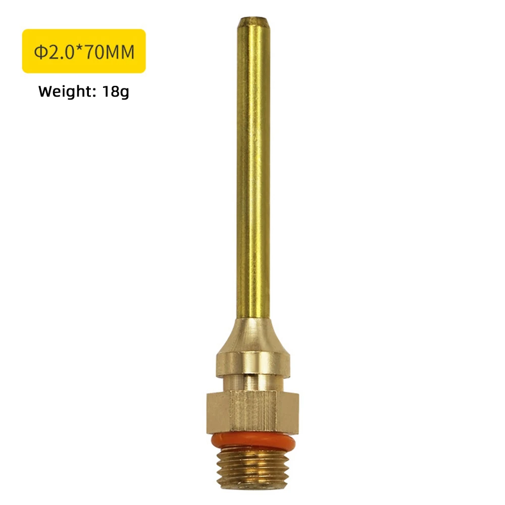 Pure Copper Hot Melt Glue Gun Nozzle 2.0x70mm 3.0x50mm 2.0x50mm Long Short Small-bore Large Diameter Glue Gun Nozzle