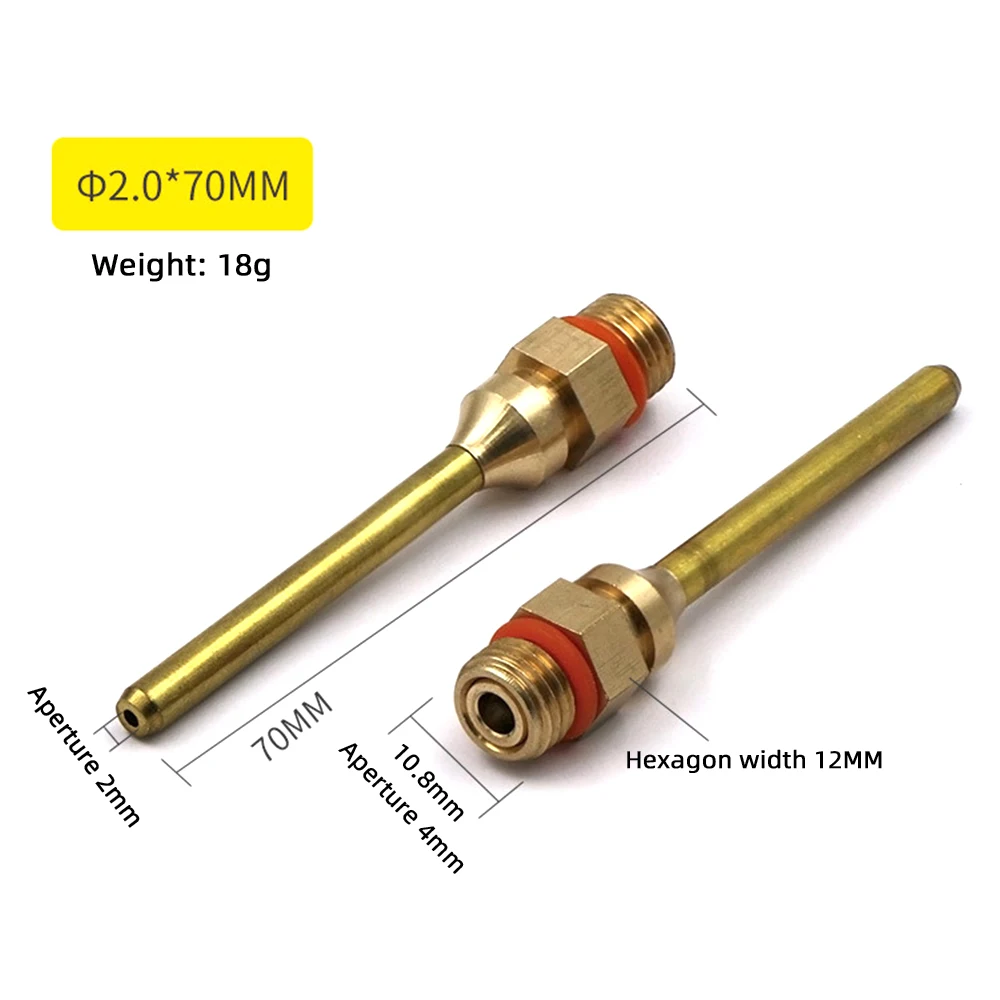 Pure Copper Hot Melt Glue Gun Nozzle 2.0x70mm 3.0x50mm 2.0x50mm Long Short Small-bore Large Diameter Glue Gun Nozzle