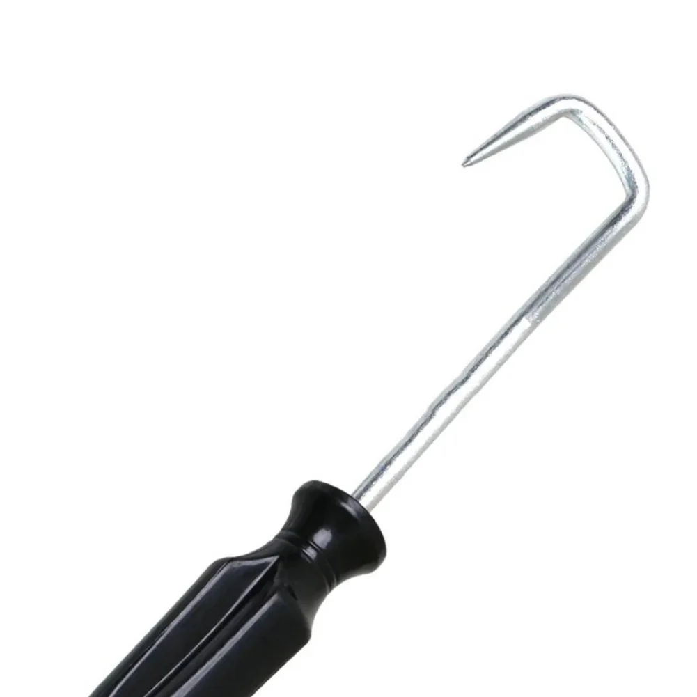 Automotive Hose Removal Hook Tool Made of Steel for Fuel and Radiator Pipes with Comfortable Nylon Handle for Safe Handling