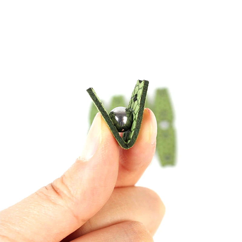 20pcs Ball Pouch Slingshot Rubber Latex Band PU Leather Outdoor Shooting Accessories