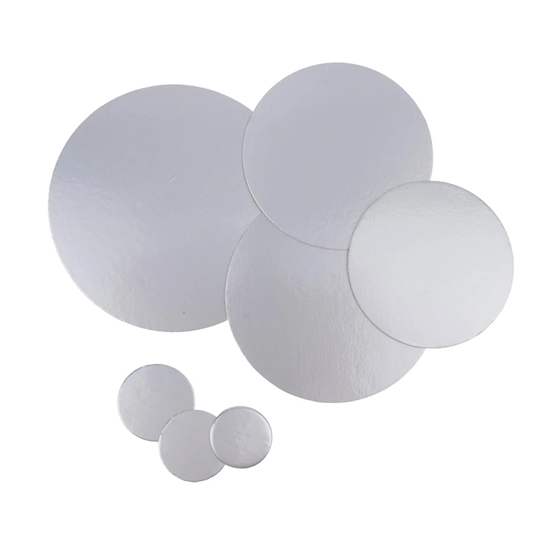 200pcs 20-82mm PET Plastic Bottle Electromagnetic Induction Sealing Foils Liners PE Cosmetic Can Aluminum Foil Sealing Film